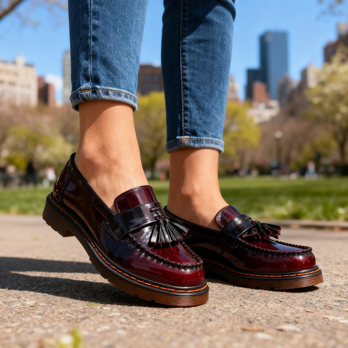 Brielle | Women's Orthopaedic Leather Tassel Loafers
