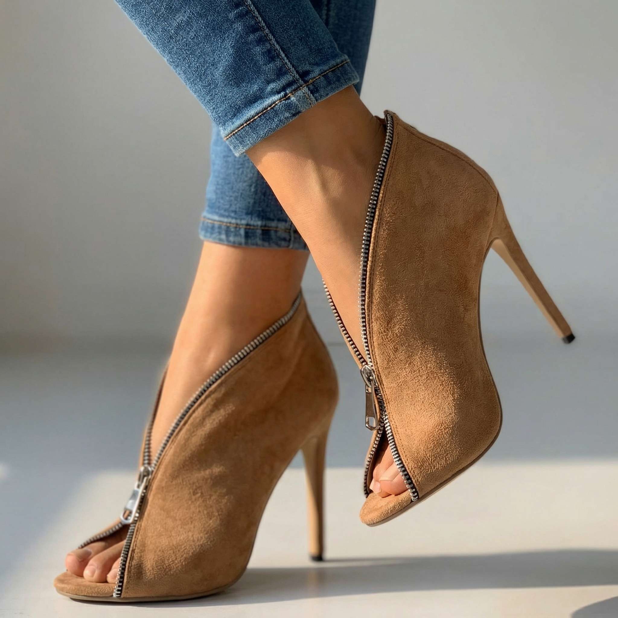 Scarlett | Womens Zipper Stiletto Heels