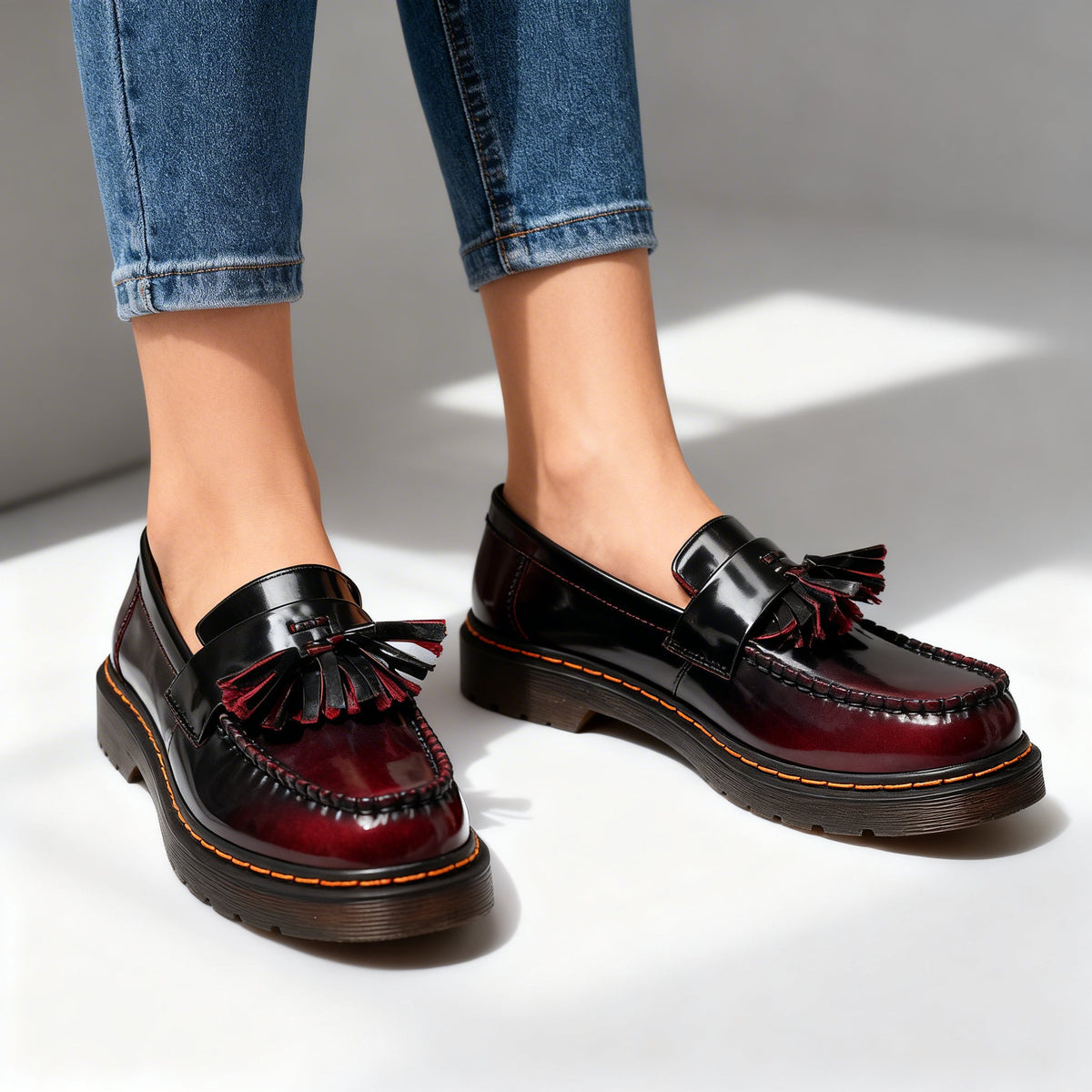 Brielle | Women's Orthopaedic Leather Tassel Loafers