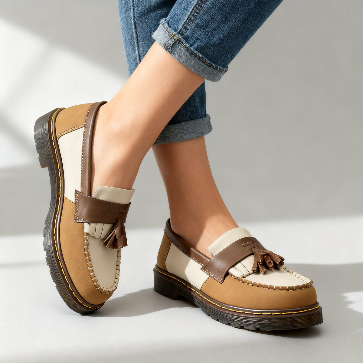 Brielle | Women's Orthopaedic Leather Tassel Loafers