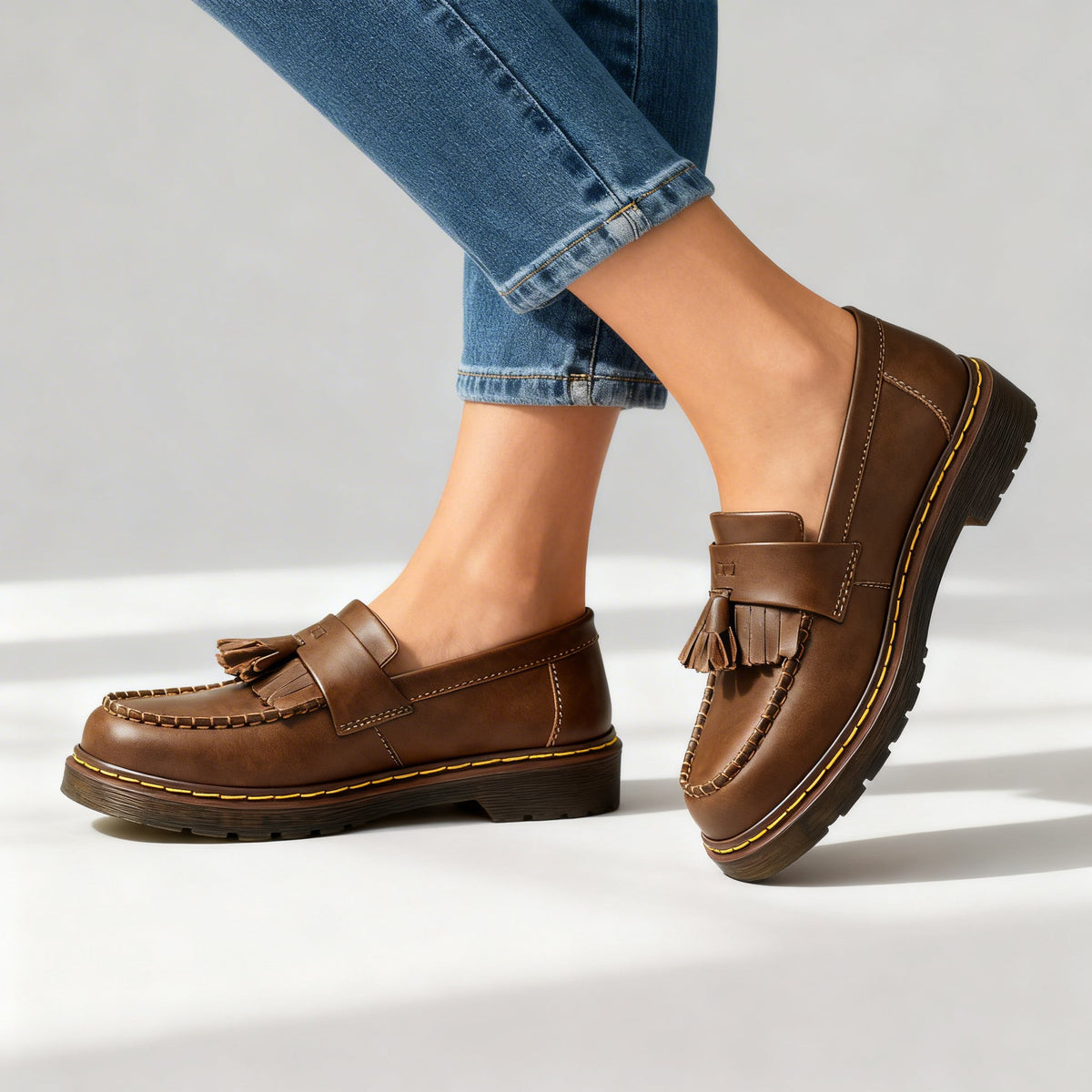Brielle | Women's Orthopaedic Leather Tassel Loafers