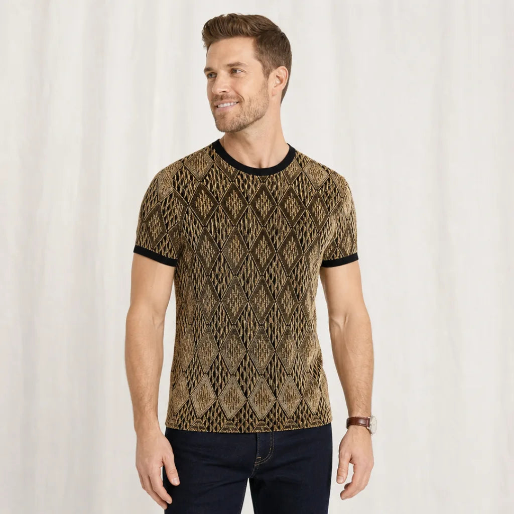 Men's Garland Mesh Knit T-Shirt