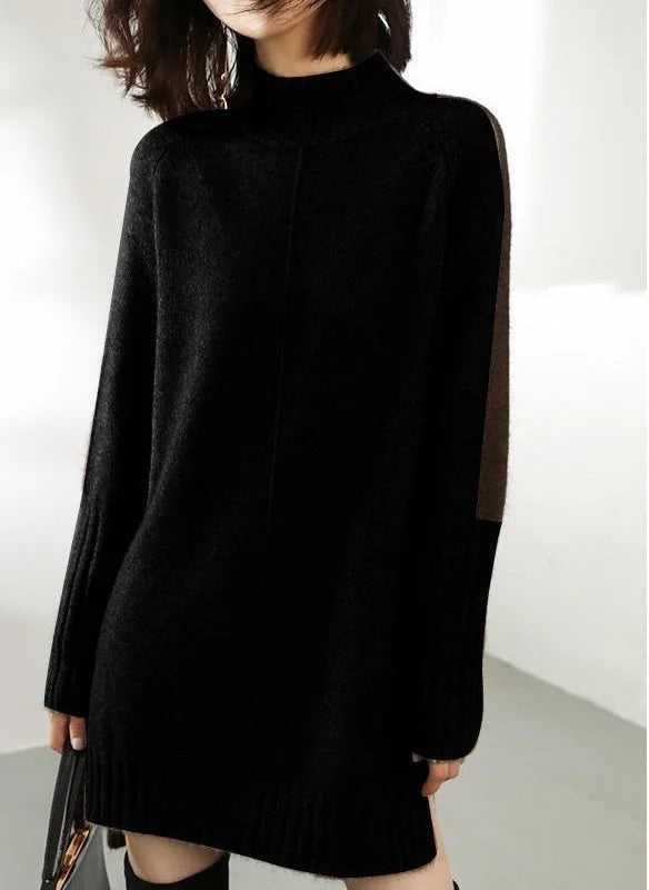 Gemma | Women's Jumper Dress - Color:Black;Size:S