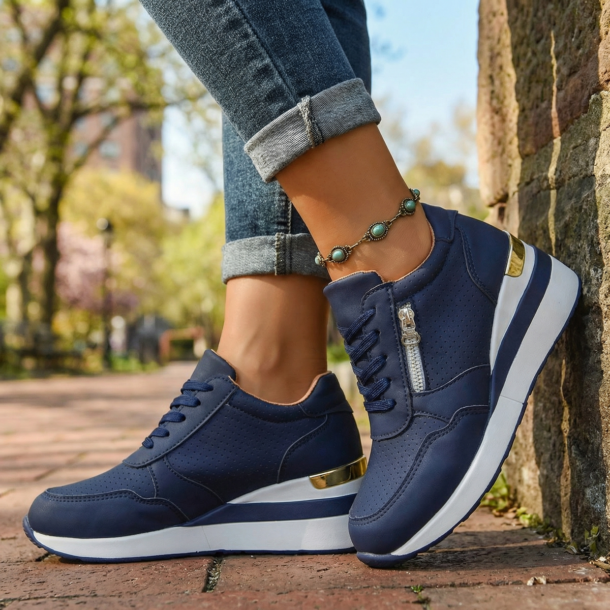 Aria Vance Wedge Trainers