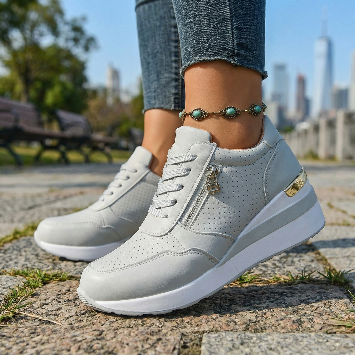 Aria Vance Wedge Trainers