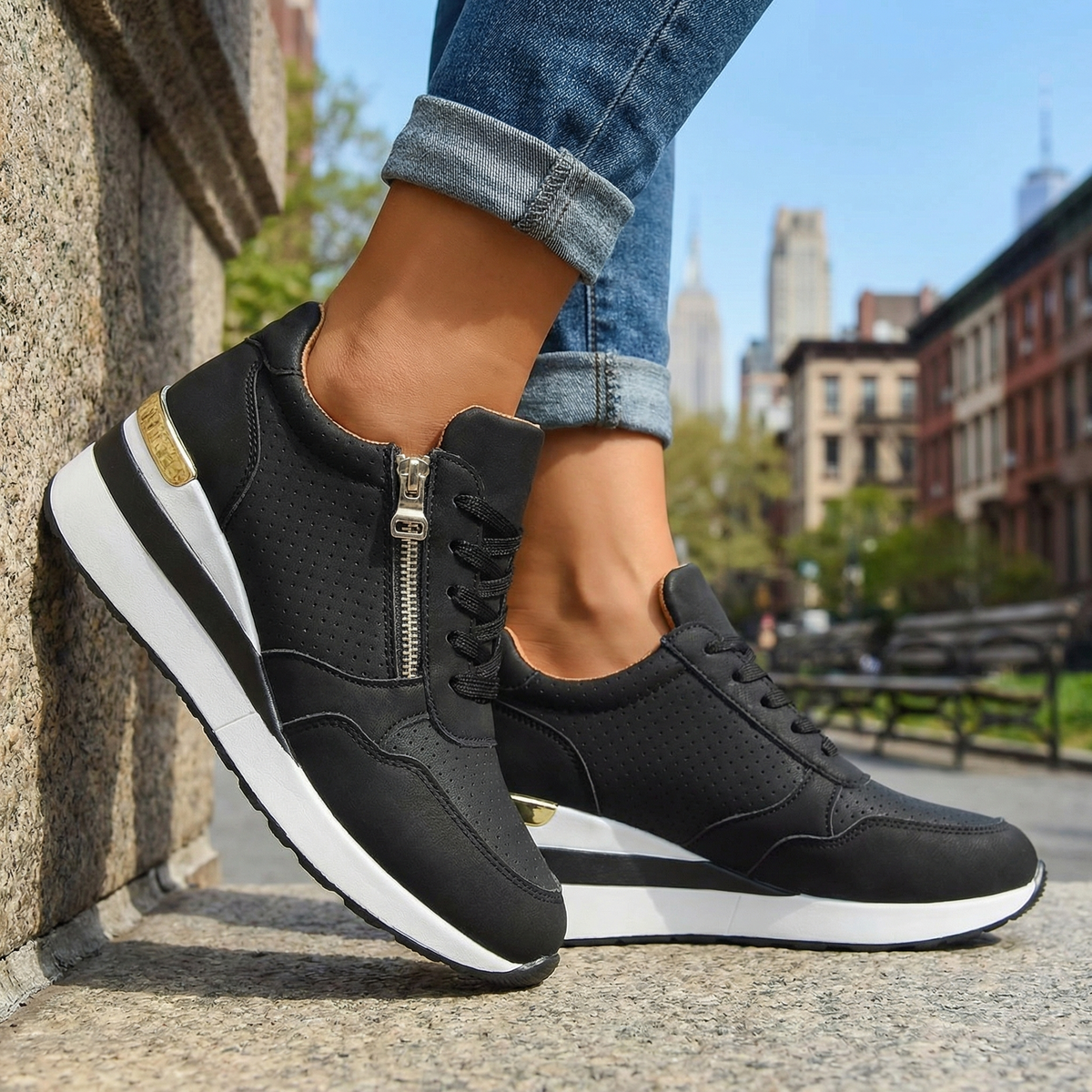 Aria Vance Wedge Trainers