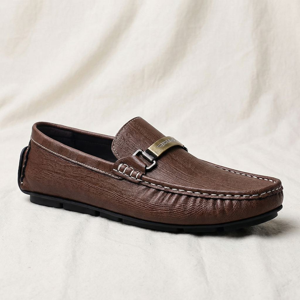 Calvino | Mens Italian Leather Slip On Loafers