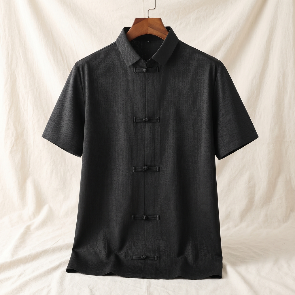 Kyle Edwards | Mens Silk Blend Short Sleeve Shirt