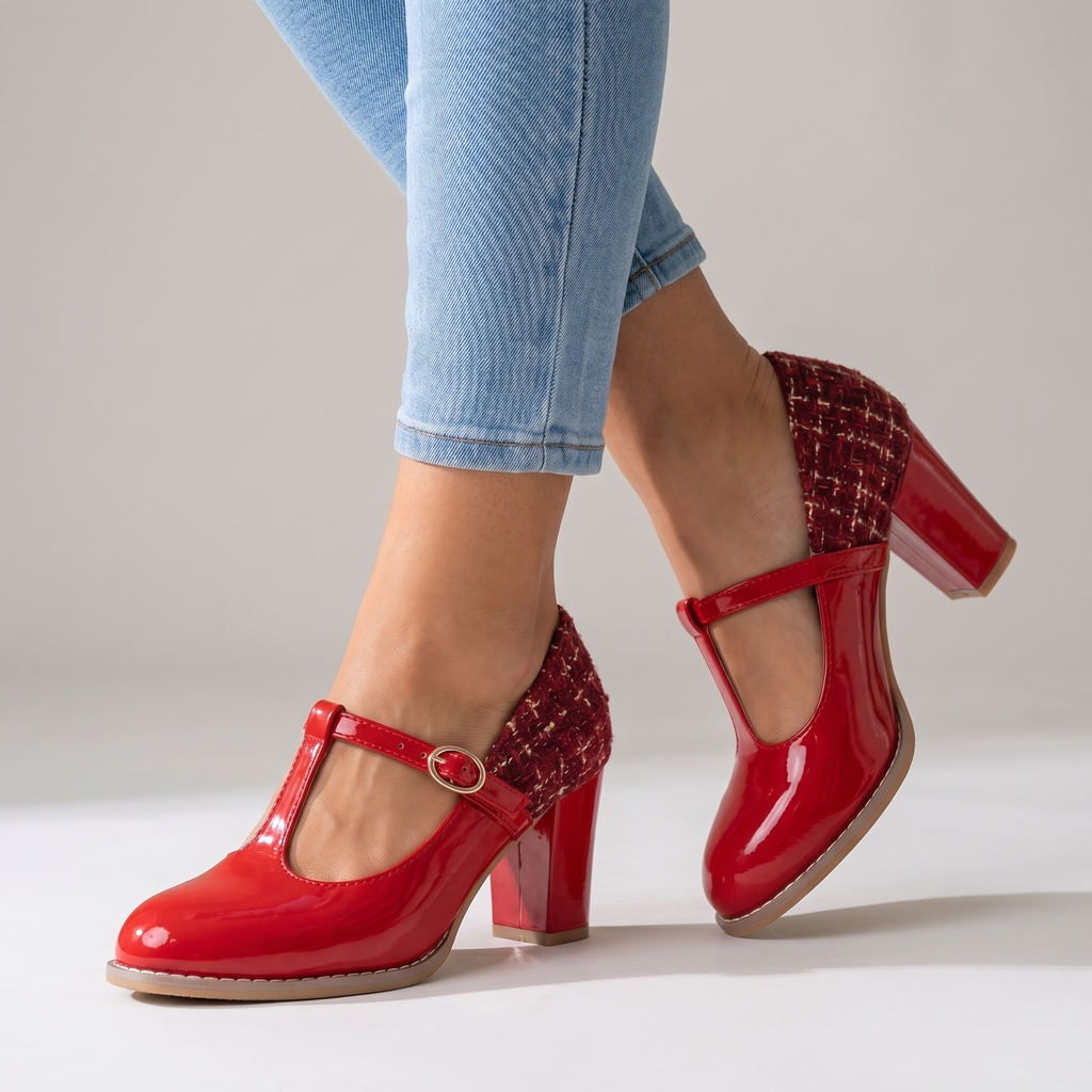 Marlene | Womens Mary Jane Block Heels