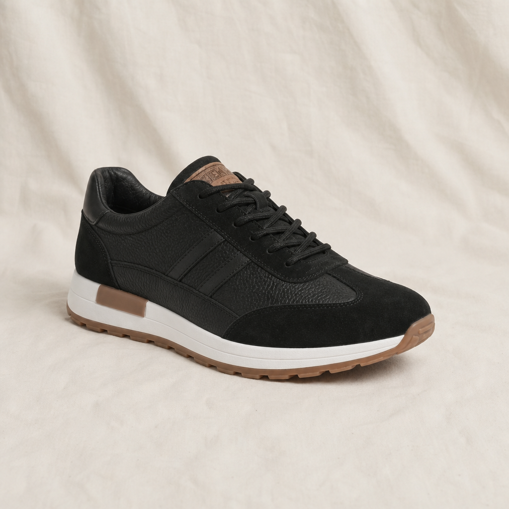 Ian Caye | Mens Leather Low Top Trainers