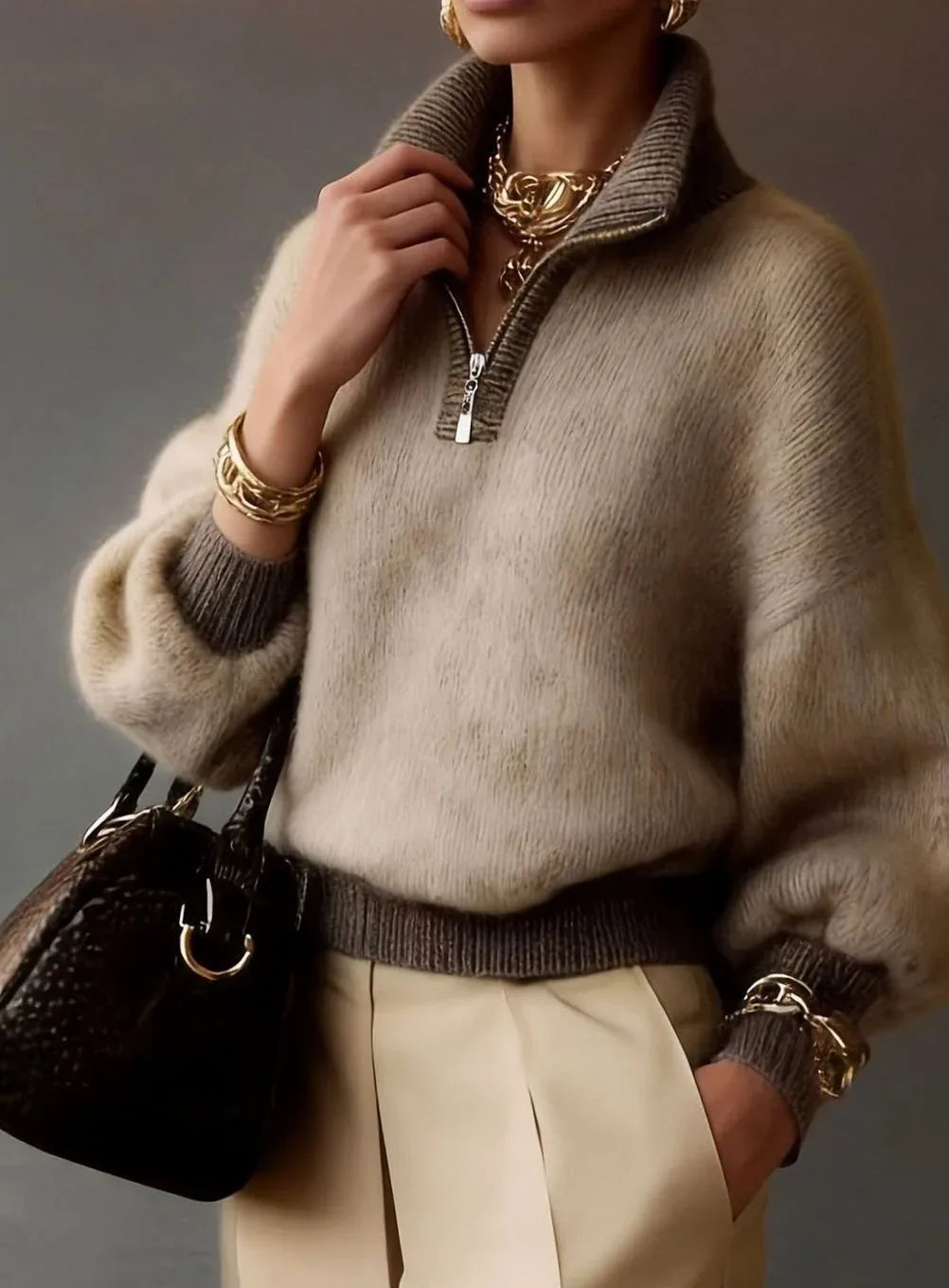 women's sweater khaki2.webp
