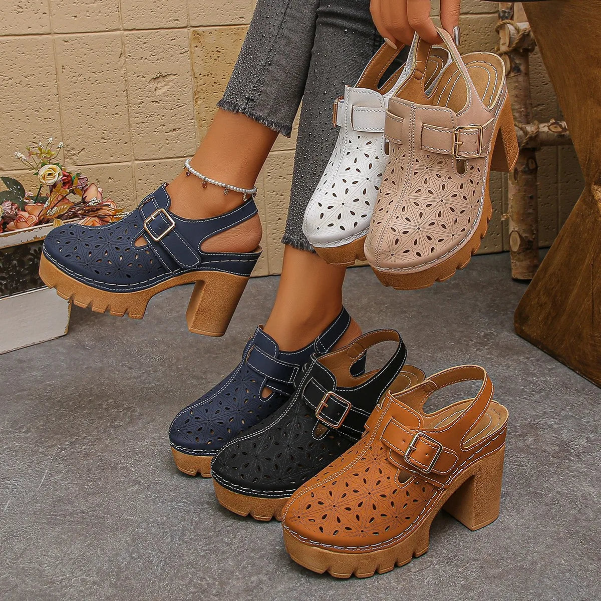 Women's Georgiana | Women's Orthopedic Platform Clogs