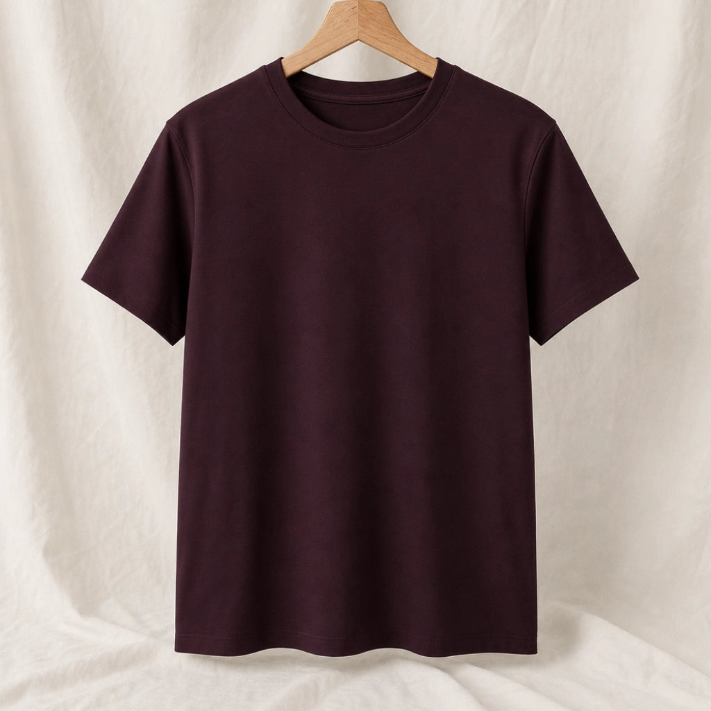 Clara Classic Tee - Color:Grape Purple;Size:S