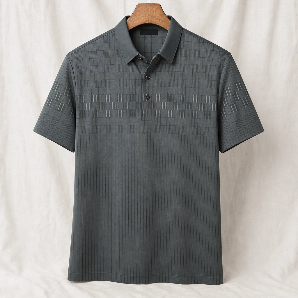 Cranston Seamless Knit Polo - Color:Green;Size:48/M