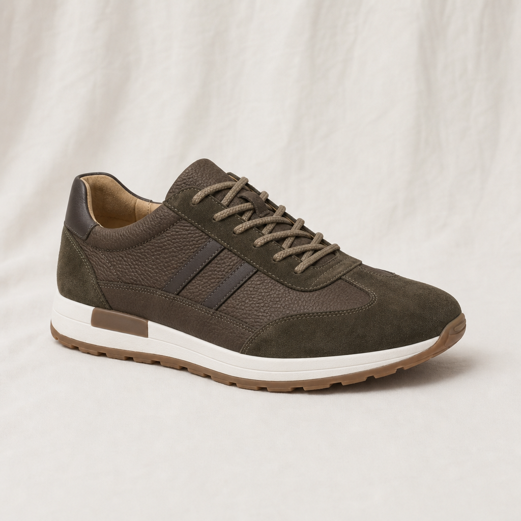 Ian Caye | Mens Leather Low Top Trainers