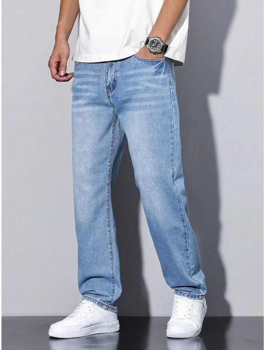 Harlow Washed Cotton Jeans - Color:Light Blue;Size:XXS