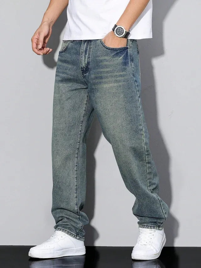 Harlow Washed Cotton Jeans - Color:Petrol;Size:XXS