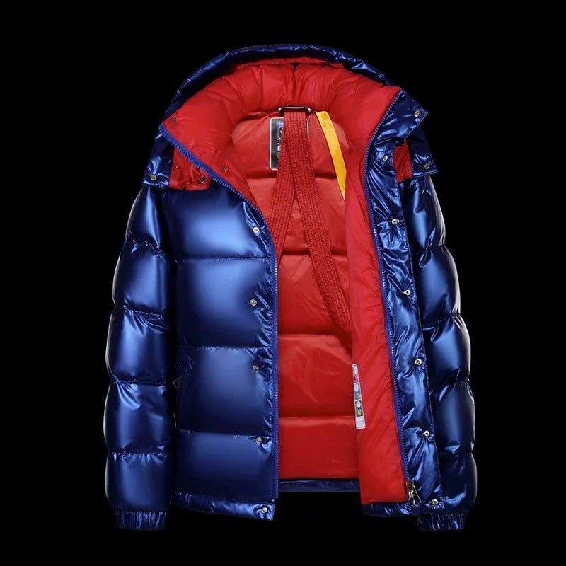 Hastings | Men's Hooded Puffer Jacket - Blue