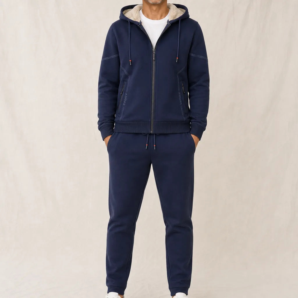 Hayes Sherpa Tracksuit - Color:Blue;Size:S