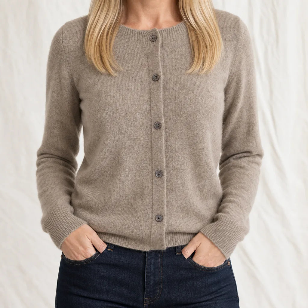 Hazel Knit Cardigan - Color:Gray;Size:XS