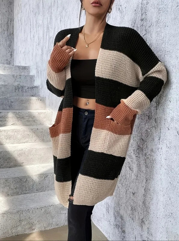 Women's Augustus Striped Knit Cardigan