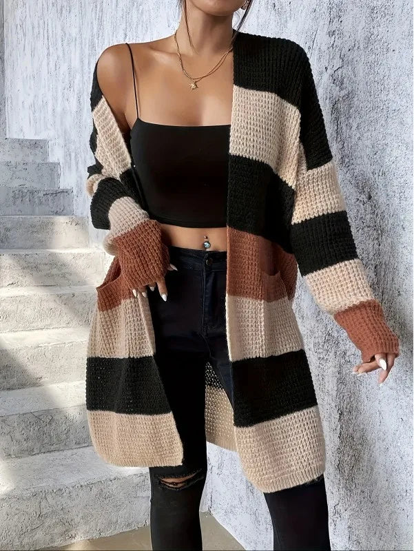 Women's Augustus Striped Knit Cardigan