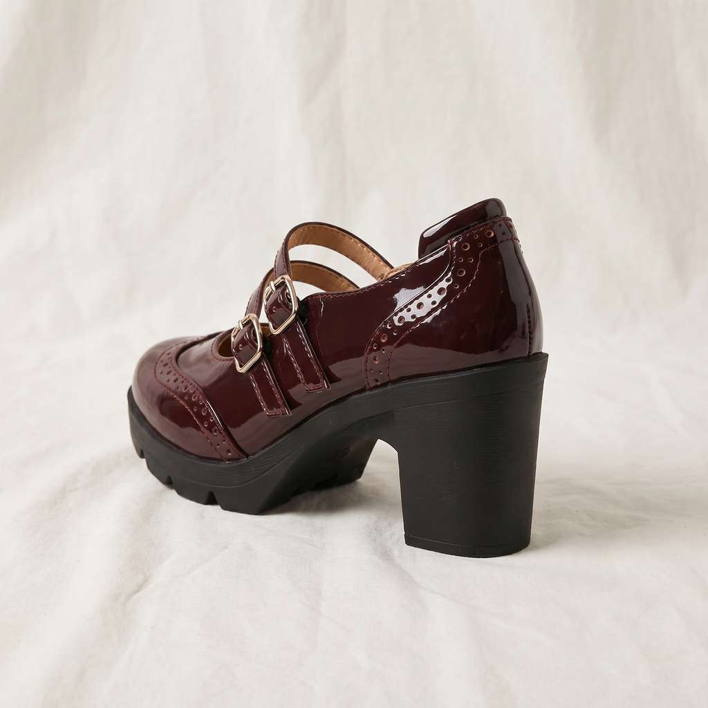 Clarissa | Womens Brogue Block Heels
