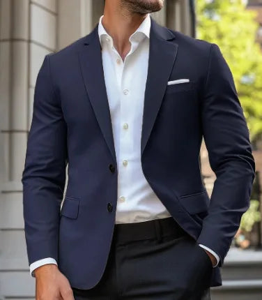 Hollis | Men's Casual Jacket - Navy Blue
