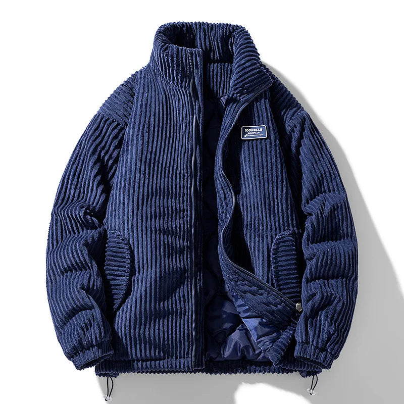 Hudson | Men's Corduroy Puffer Jacket - Blue