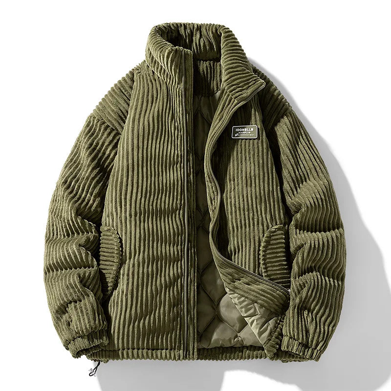 Hudson | Men's Corduroy Puffer Jacket - Green