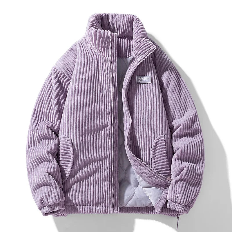Hudson | Men's Corduroy Puffer Jacket - Purple