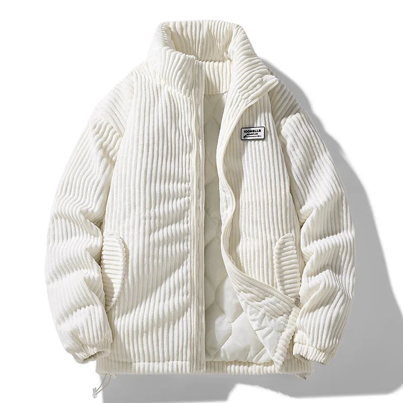 Hudson | Men's Corduroy Puffer Jacket - White