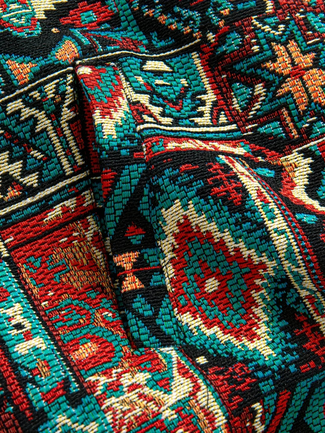 Men's Patterned Lapel Zip Jacket 4.webp