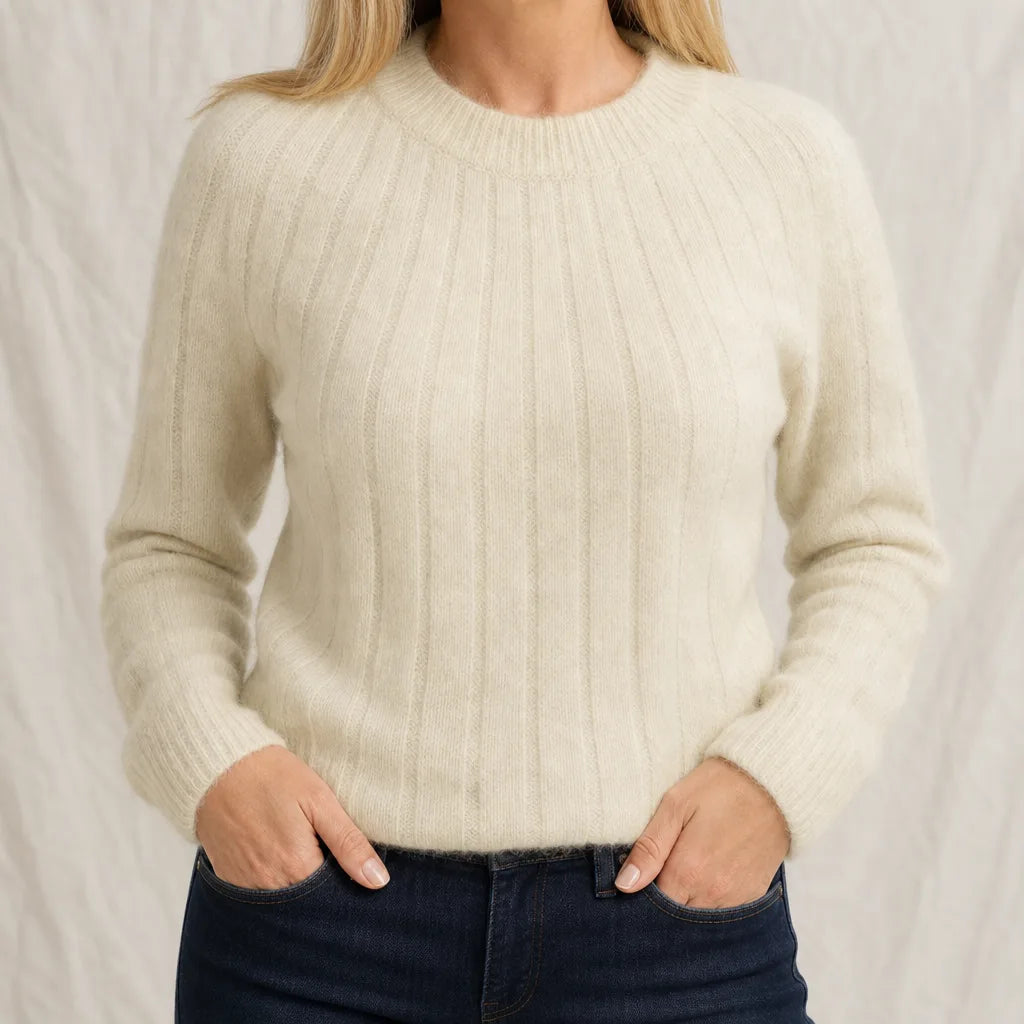 Women's Beige Hollister Cable Knit Sweater