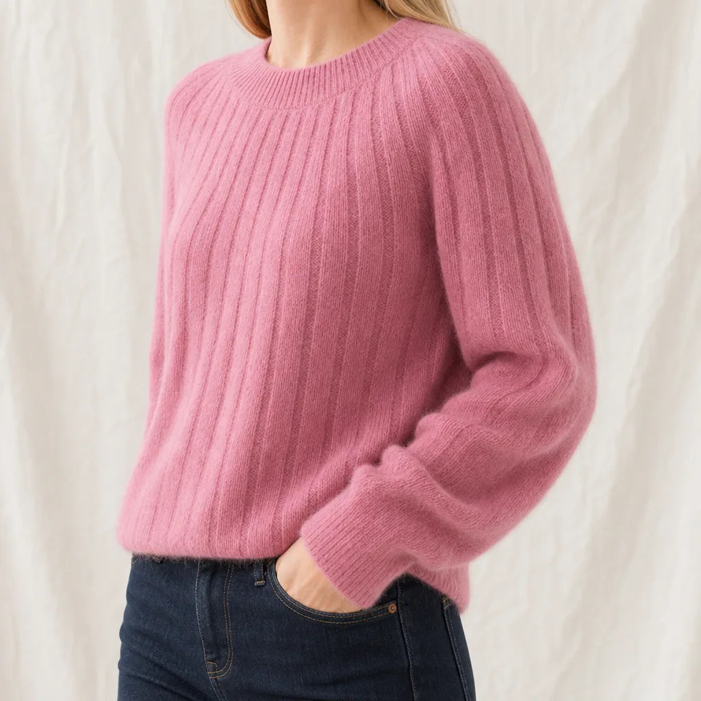 Women's Pink Hollister Cable Knit Sweater