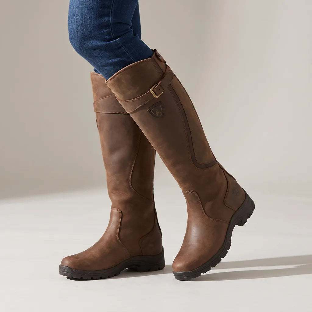 Isabel Knee High Boots - Color:Dark Brown;Size:35