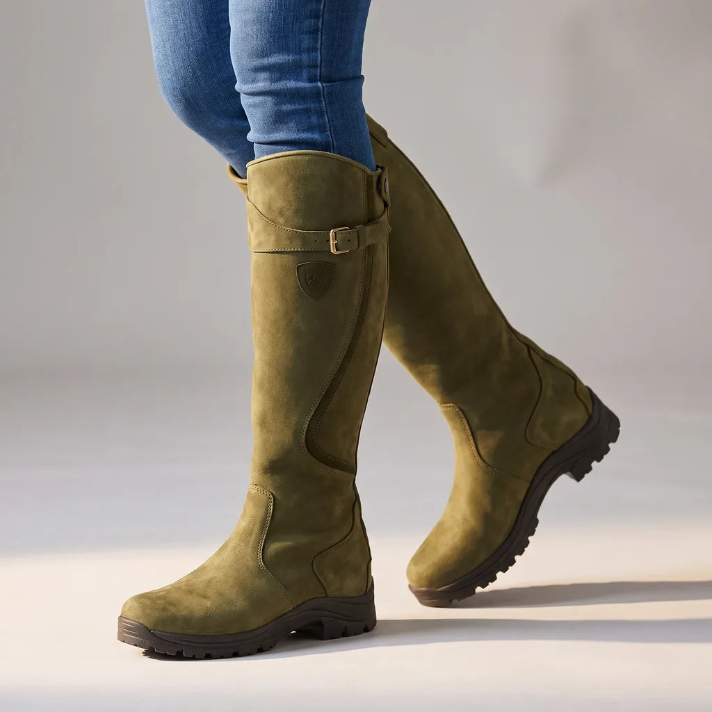 Isabel Knee High Boots - Color:Green;Size:35