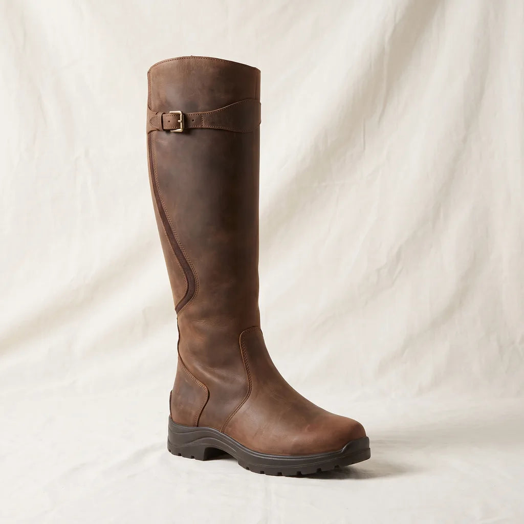 Women's Ligth Brown Isabel Buckle Riding Boots