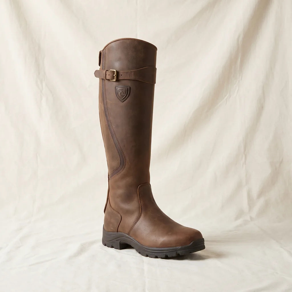 Women's Brown Isabel Buckle Riding Boots