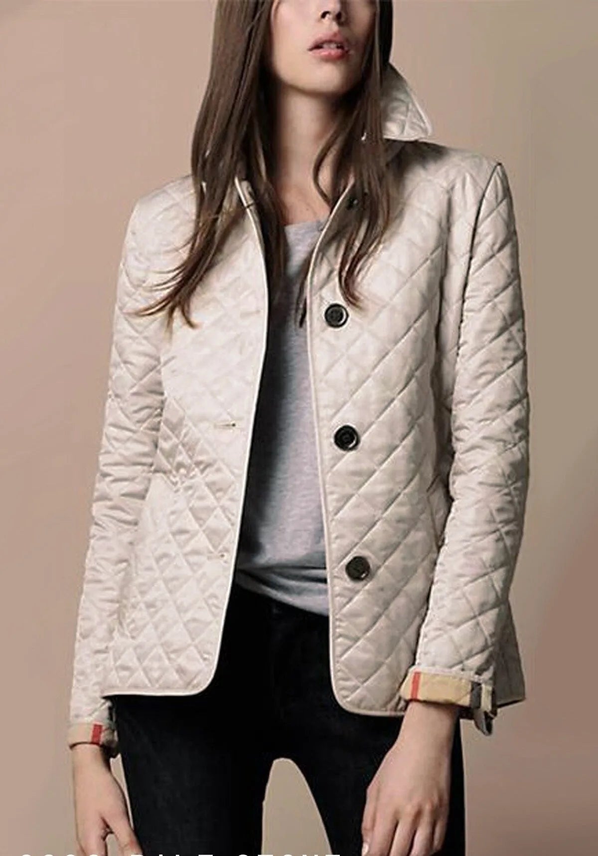 Isabel | Women's Lightweight Quilted Jacket  - Size:XS;Color:Beige