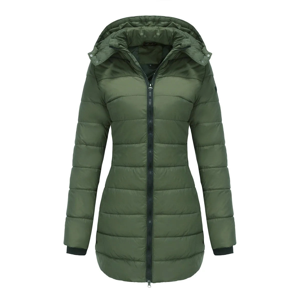 Ivy | Women's Puffer Trench Coat - Size:XS;Color:Army Green