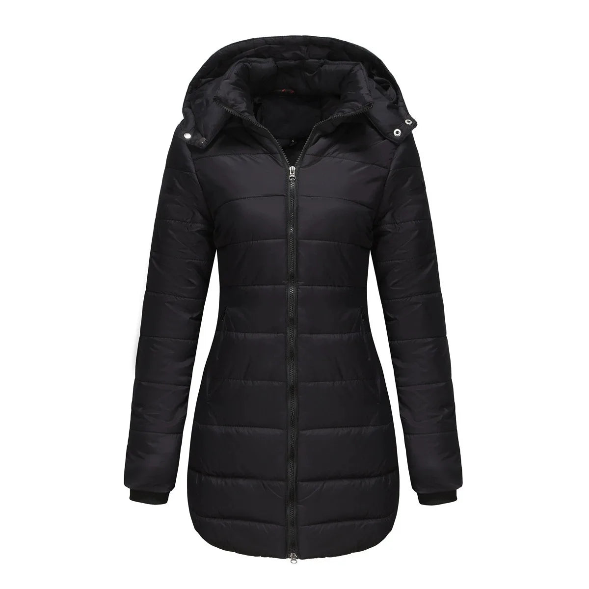 Ivy | Women's Puffer Trench Coat - Size:XS;Color:Black