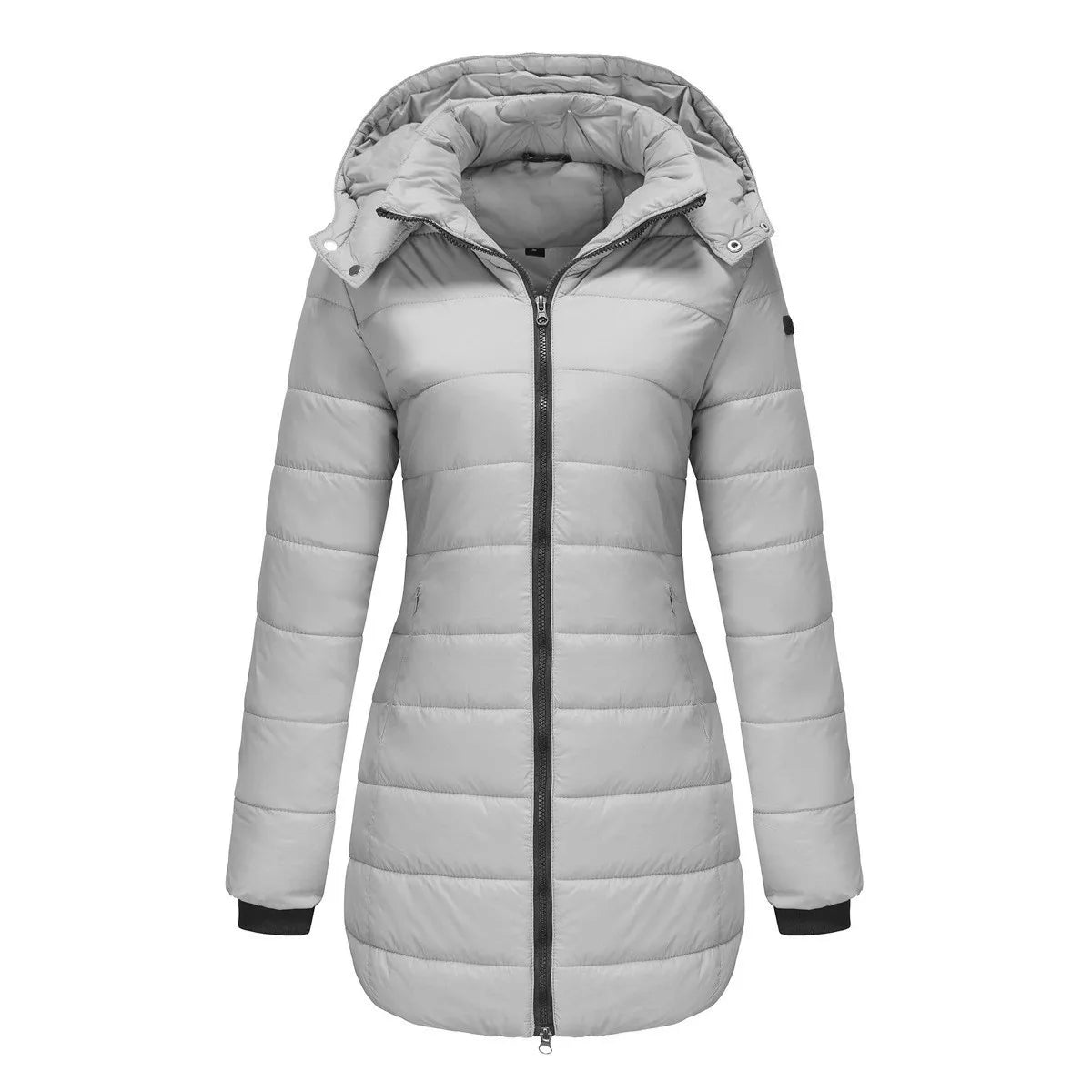 Ivy | Women's Puffer Trench Coat - Size:XS;Color:Grey