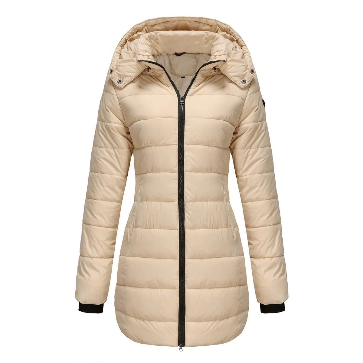 Ivy | Women's Puffer Trench Coat - Size:XS;Color:Khaki