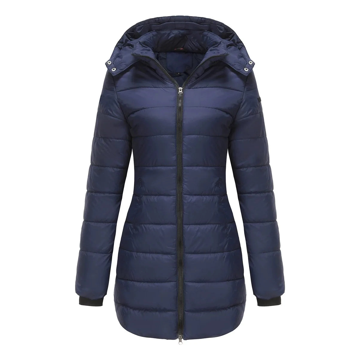 Ivy | Women's Puffer Trench Coat - Size:XS;Color:Navy Blue