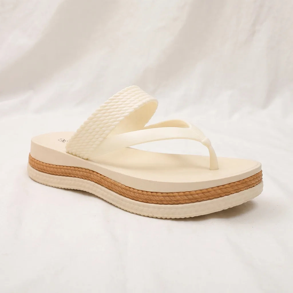 Jonah Woven Platform Flip-Flops
