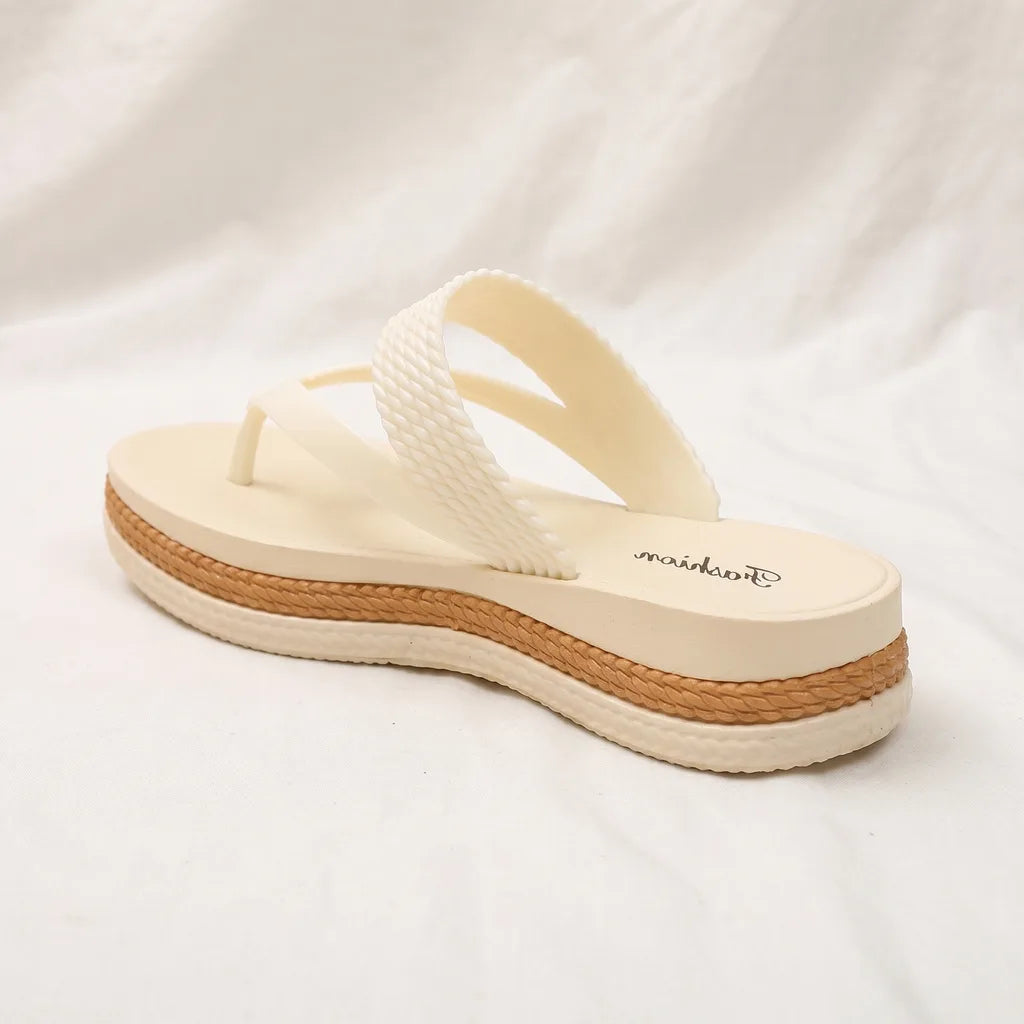 Jonah Woven Platform Flip-Flops