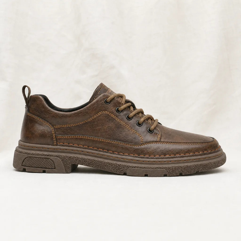 Men's Brown Kemp Low-Cut Sneakers