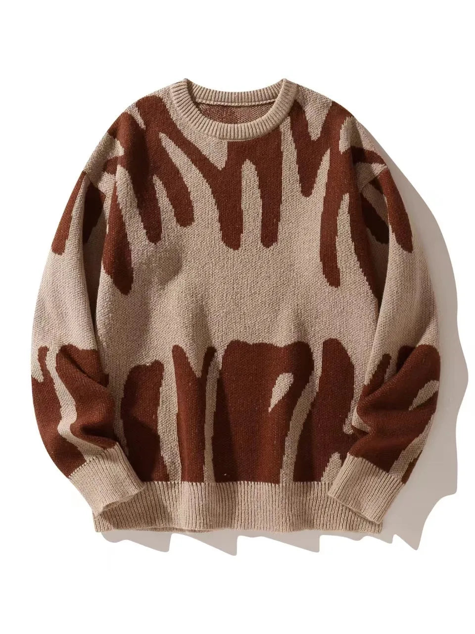 James | Men's Knitted Jumper - Size:XS;Color:Brown