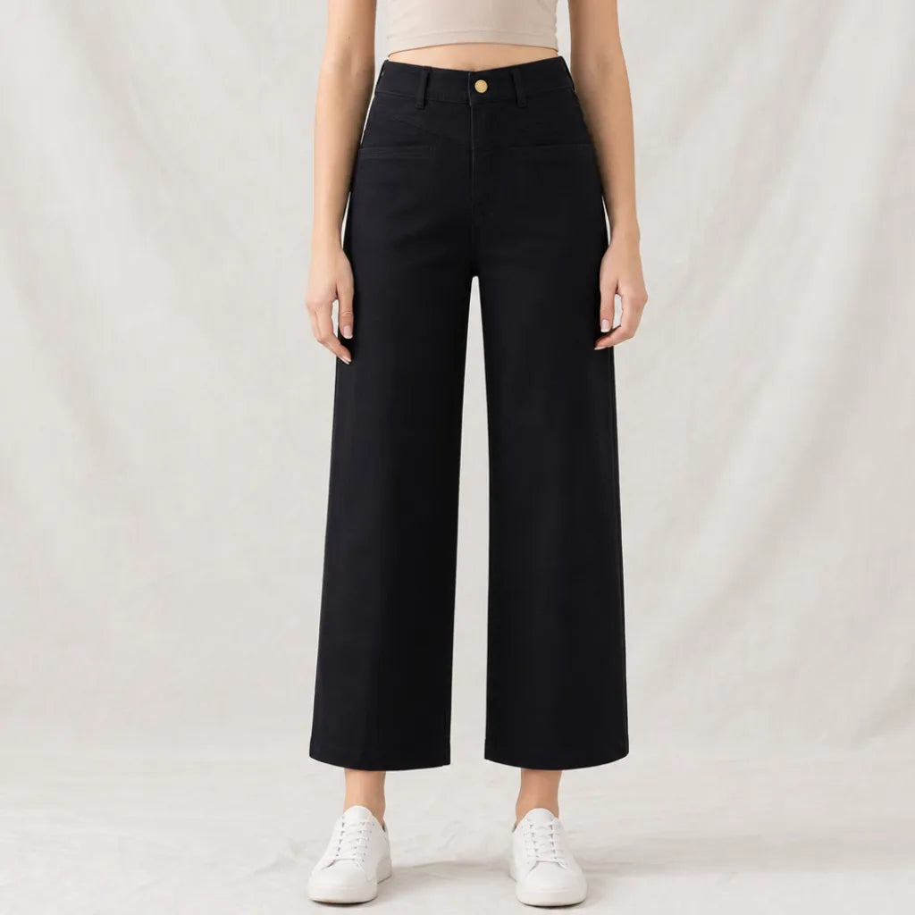 Women's Theodore Cotton Wide-Leg Jeans